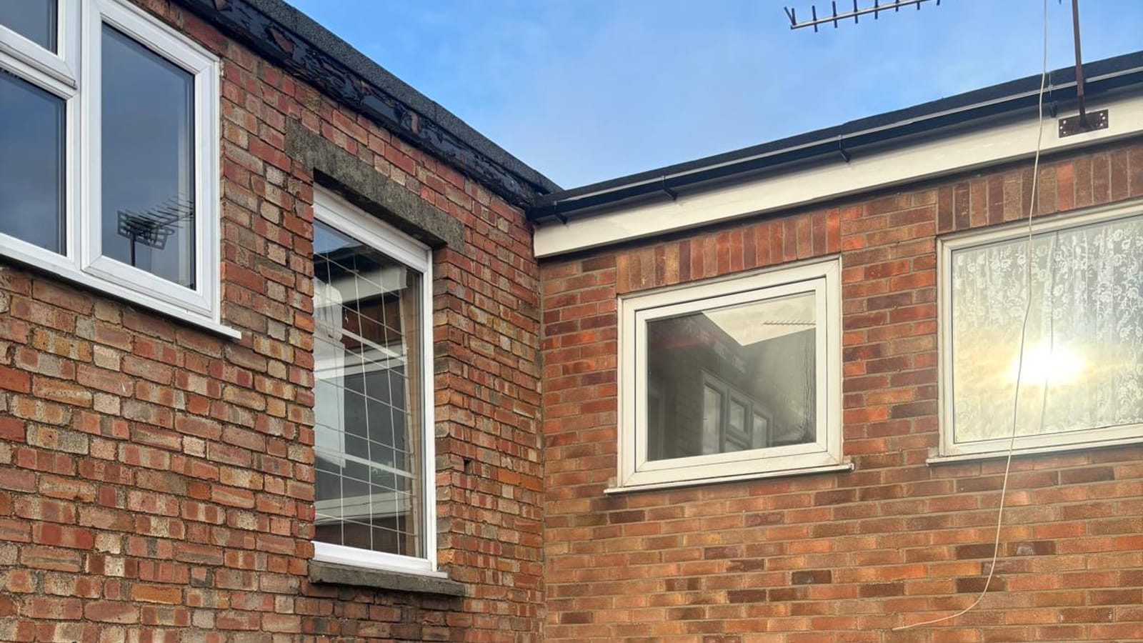 A finished flat roof