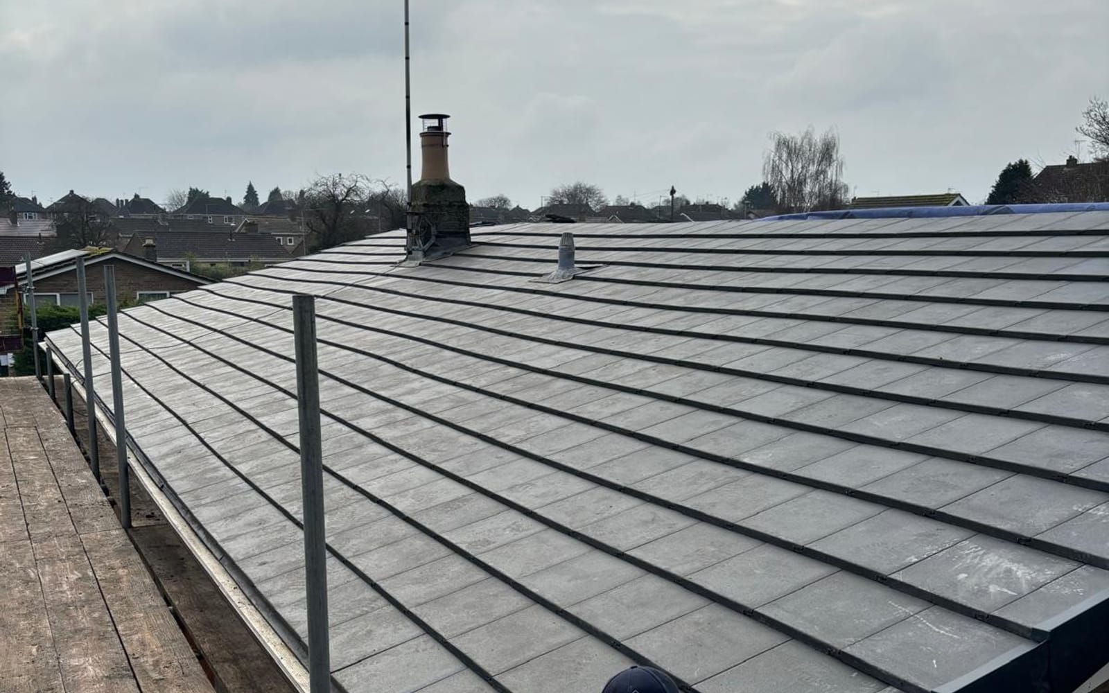 A new tiled roof