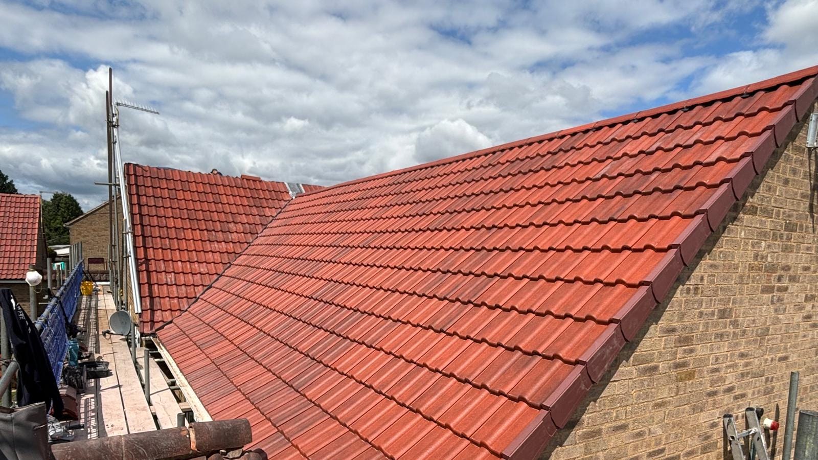 A new tiled roof